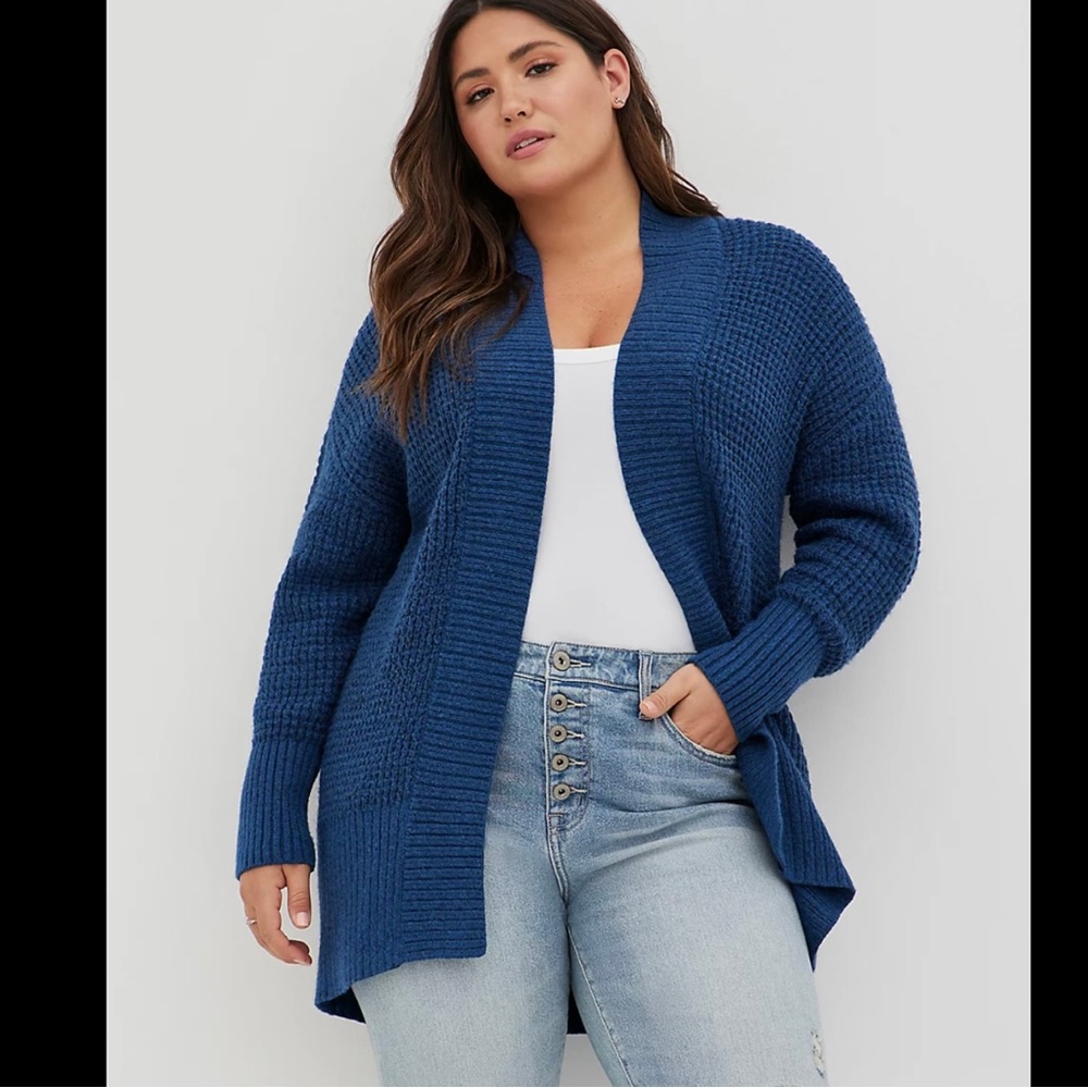 Torrid Blue Cardigan Sweater